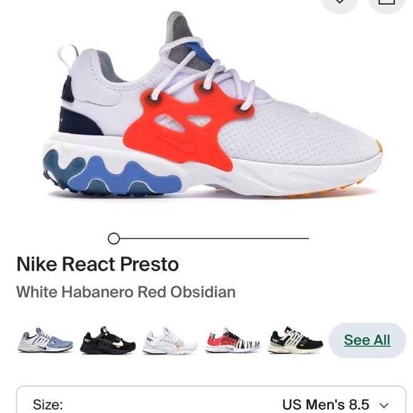 Nike React Presto Sneakers ‘Breezy Thursday’ - Picture 8 of 8